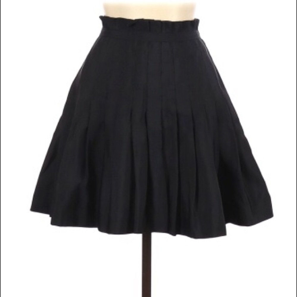 Zac Posen pleated black skirt size 1